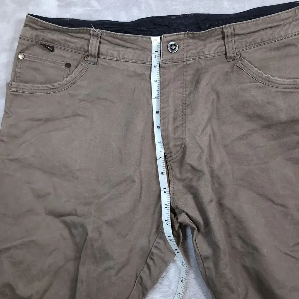 Kuhl Rydr Pants Mens 38x30‎ (38x29) Brown Outdoor Hiking Workwear Heavy Patina